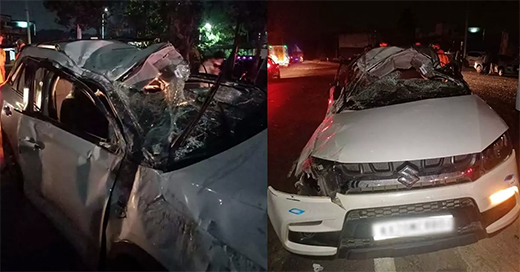 Car crash at Maripalla